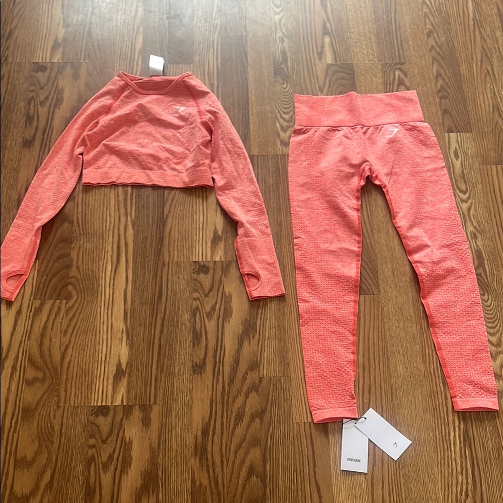 Gym  shark coral  Activewear Set